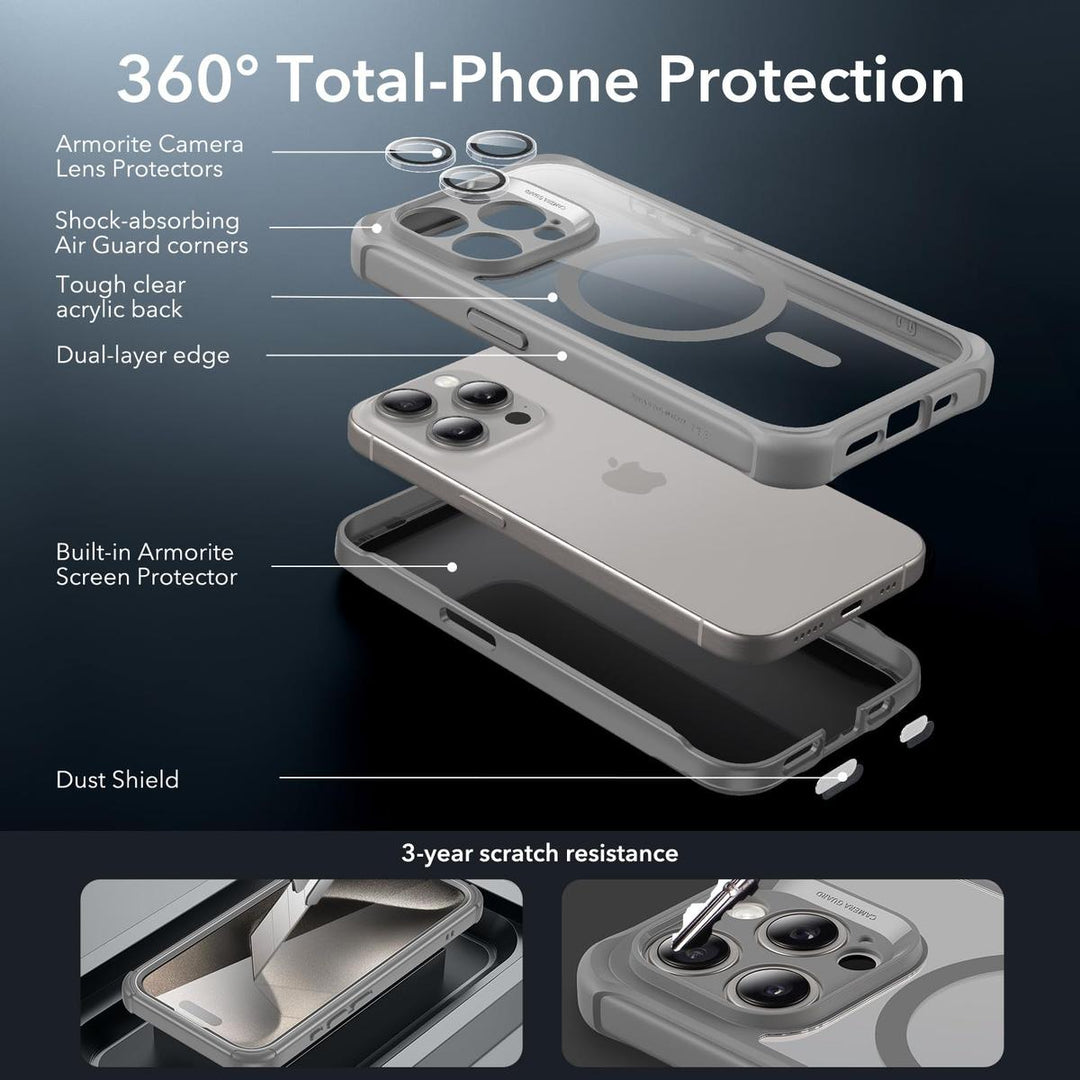 ESR ShieldMax Clear Case for iPhone 15 Plus - DOKUTRONIX