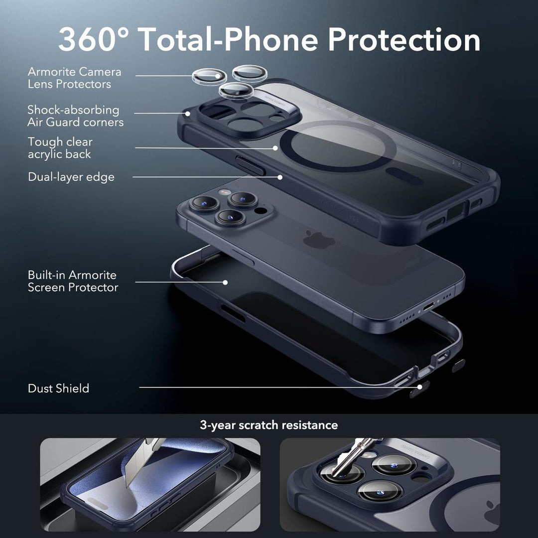 ESR ShieldMax Clear Case for iPhone 15 Plus - DOKUTRONIX