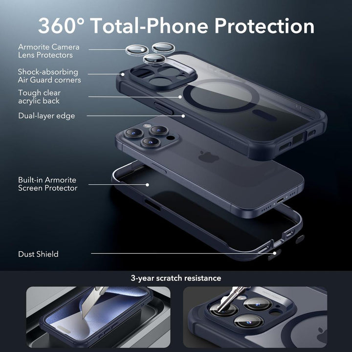 ESR ShieldMax Clear Case for iPhone 15 Plus - DOKUTRONIX