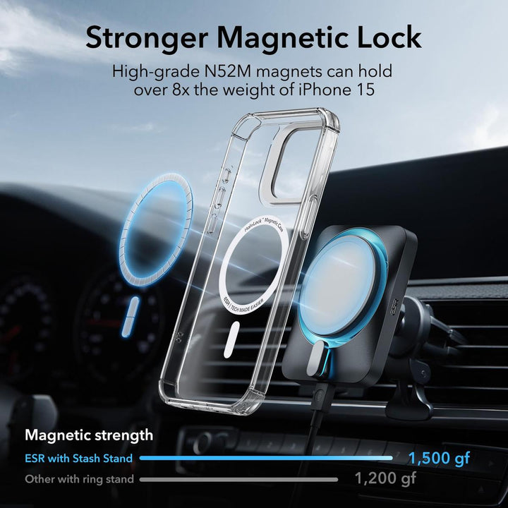 ESR ShieldMax Clear Case for iPhone 15 Plus - DOKUTRONIX