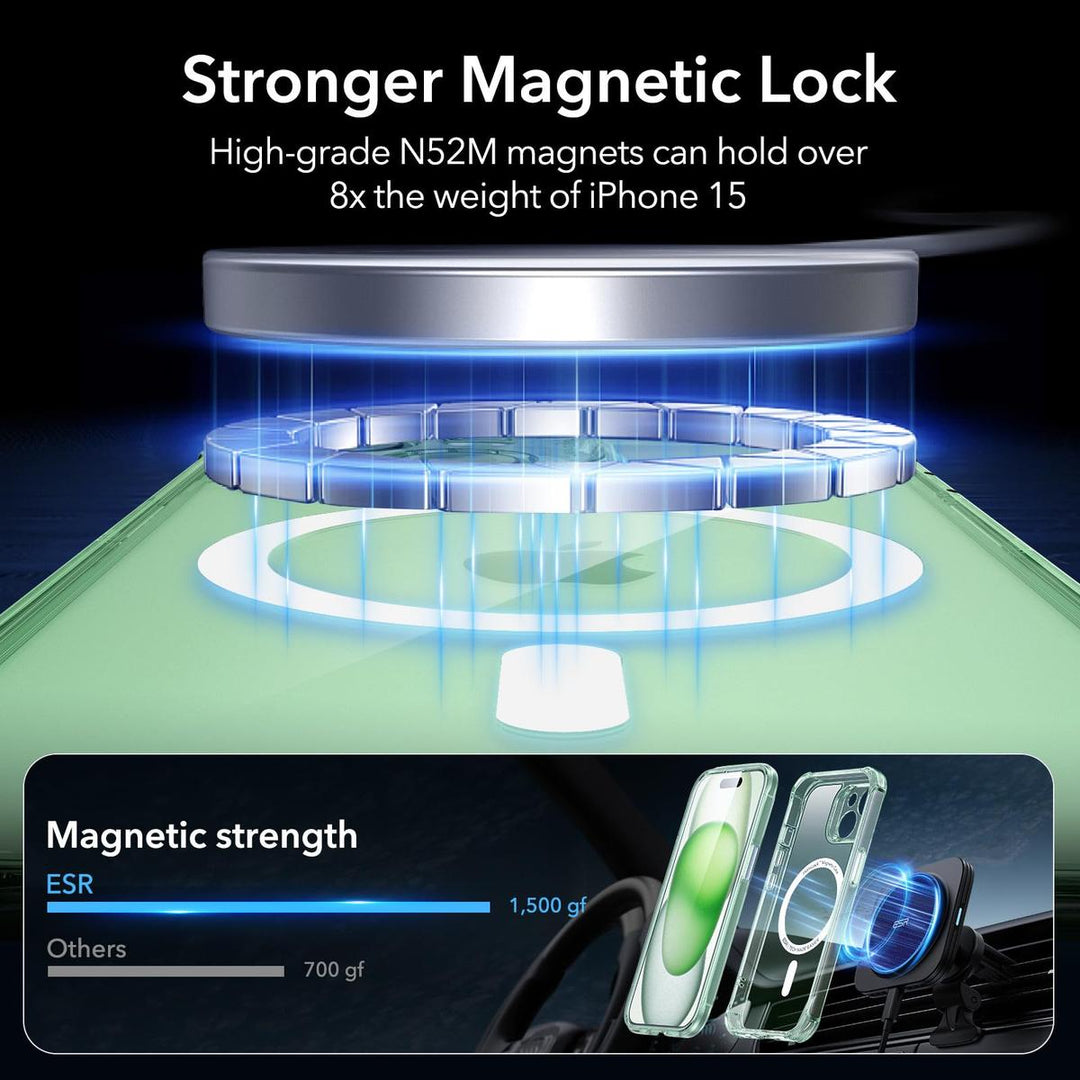 ESR ShieldMax Clear Case for iPhone 15 Plus - DOKUTRONIX