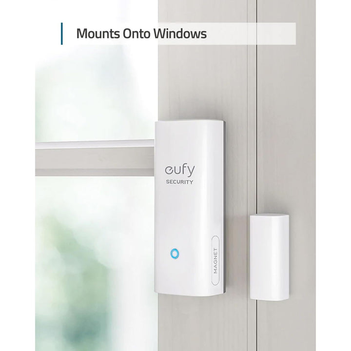 eufy Security Entry Sensor, Detects Opened and Closed Doors or Windows, Door Monitoring, Sends Alerts, Triggers Siren, 2-Year Battery Life, Indoor Use Only, Requires HomeBase, 24/7 Monitoring Optional - DOKUTRONIX