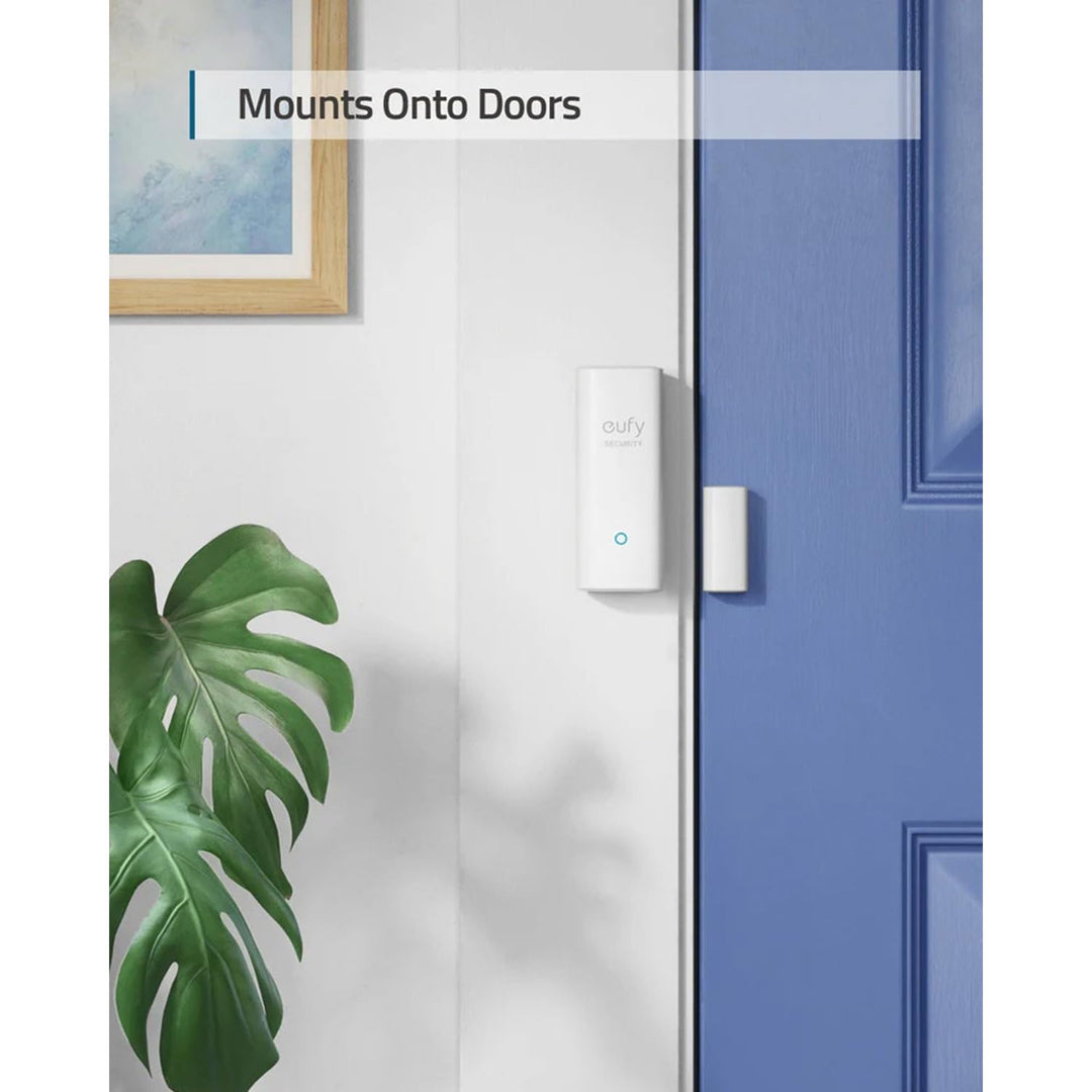 eufy Security Entry Sensor, Detects Opened and Closed Doors or Windows, Door Monitoring, Sends Alerts, Triggers Siren, 2-Year Battery Life, Indoor Use Only, Requires HomeBase, 24/7 Monitoring Optional - DOKUTRONIX
