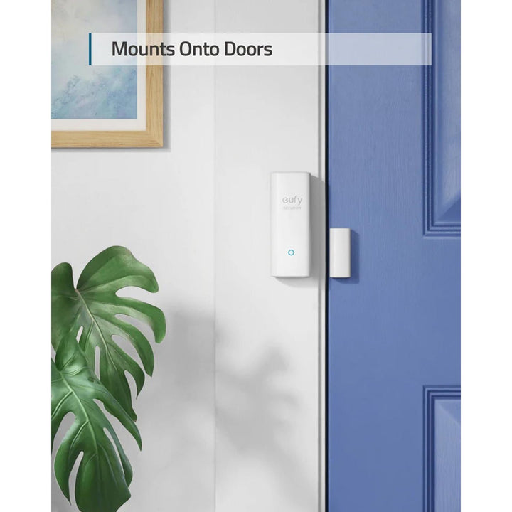 eufy Security Entry Sensor, Detects Opened and Closed Doors or Windows, Door Monitoring, Sends Alerts, Triggers Siren, 2-Year Battery Life, Indoor Use Only, Requires HomeBase, 24/7 Monitoring Optional - DOKUTRONIX