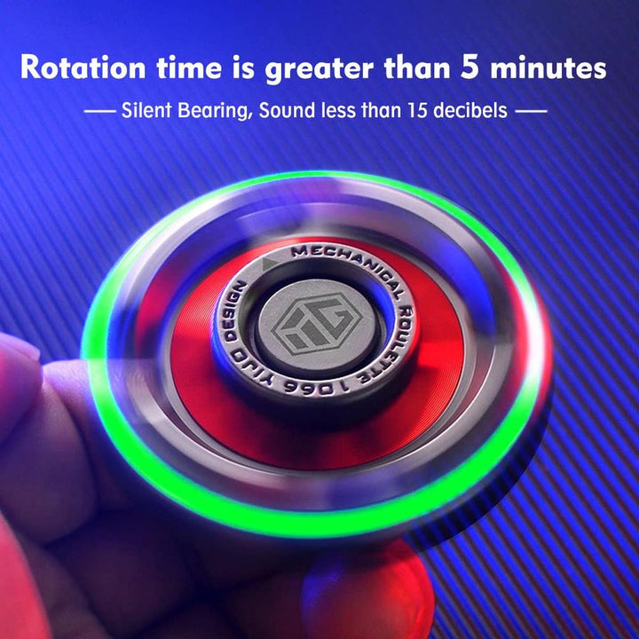 Luminous Metal Fidget Spinner: Stress Relief Toy - DOKUTRONIX