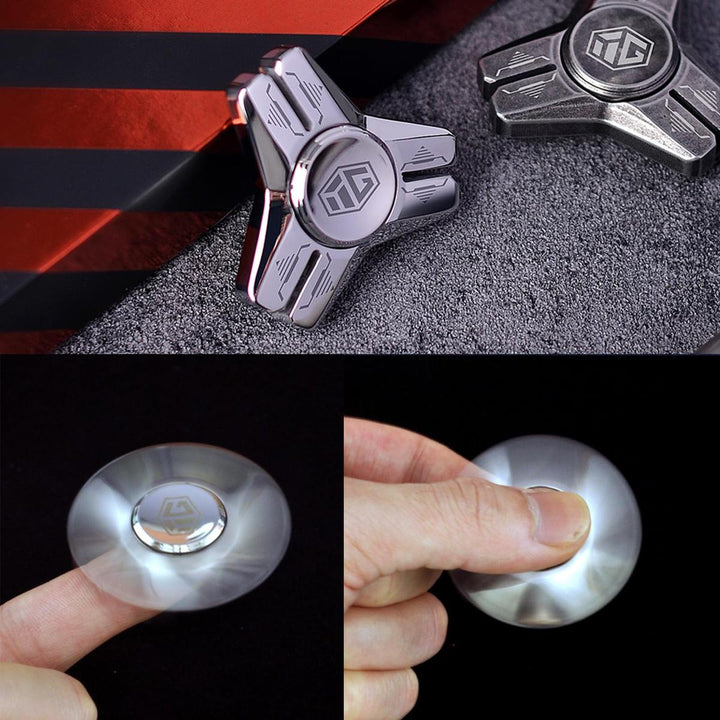 Luminous Metal Fidget Spinner: Stress Relief Toy - DOKUTRONIX