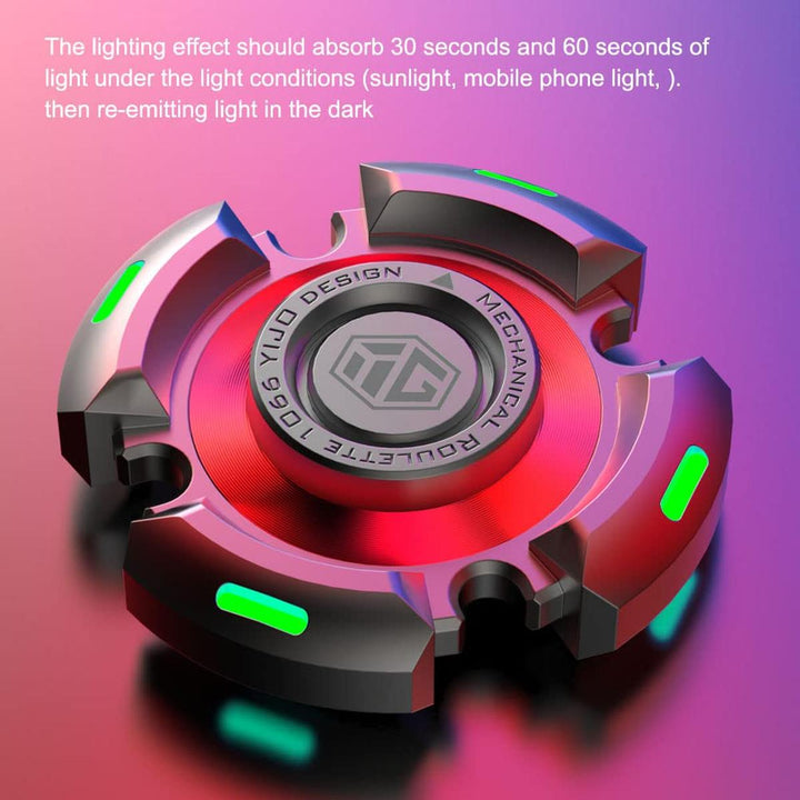 Luminous Metal Fidget Spinner: Stress Relief Toy - DOKUTRONIX