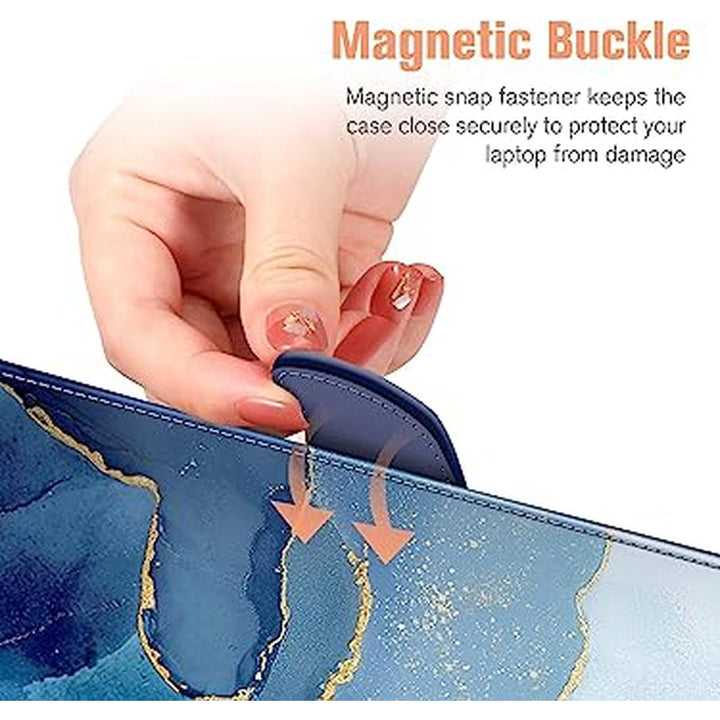 Ocean Marble MacBook Sleeve - DOKUTRONIX