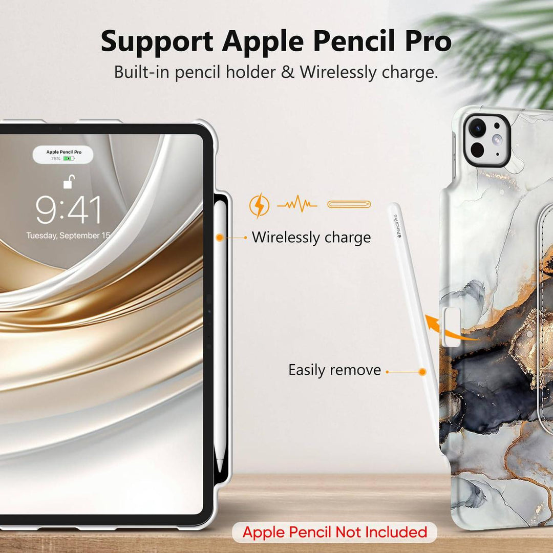 Blossom360° iPad Pro Case & Pencil Holder - DOKUTRONIX