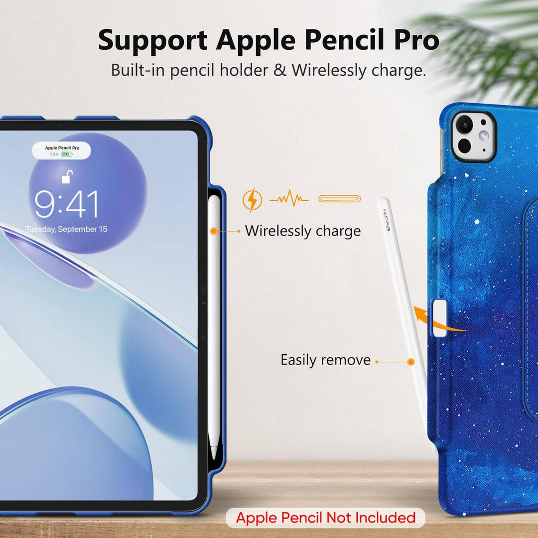 Blossom360° iPad Pro Case & Pencil Holder - DOKUTRONIX