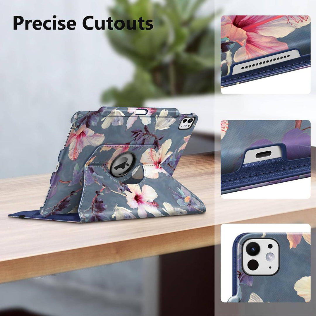 Blossom360° iPad Pro Case & Pencil Holder - DOKUTRONIX