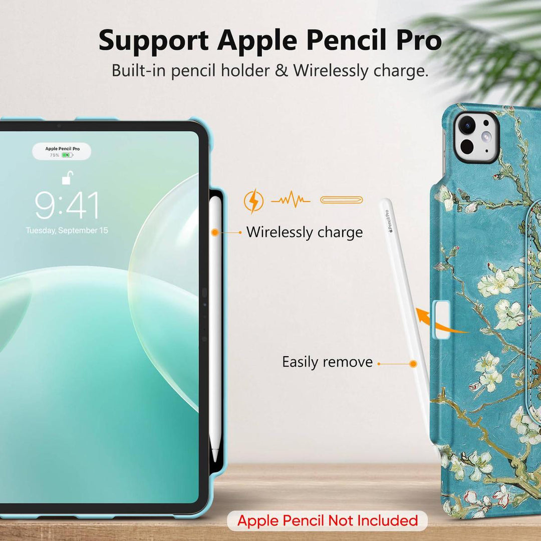 Blossom360° iPad Pro Case & Pencil Holder - DOKUTRONIX