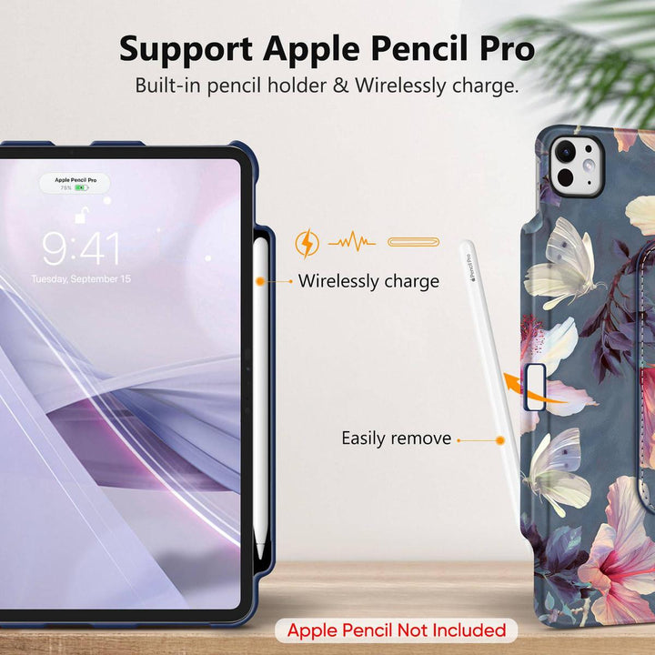 Blossom360° iPad Pro Case & Pencil Holder - DOKUTRONIX
