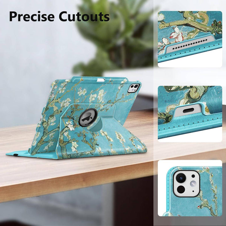 Blossom360° iPad Pro Case & Pencil Holder - DOKUTRONIX
