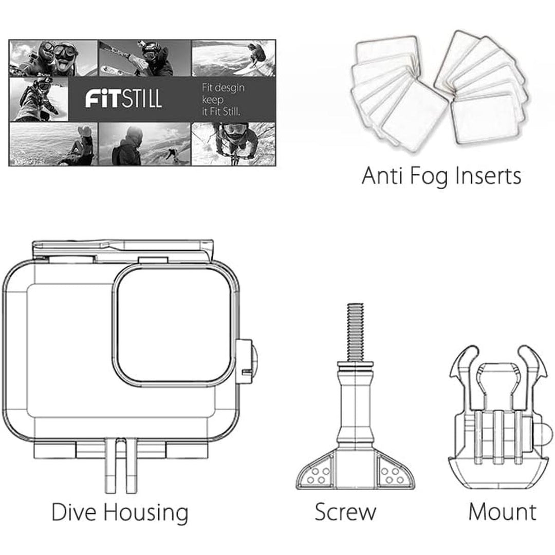 AquaGuard GoPro Hero8 Case - Dive Ready Shell - DOKUTRONIX