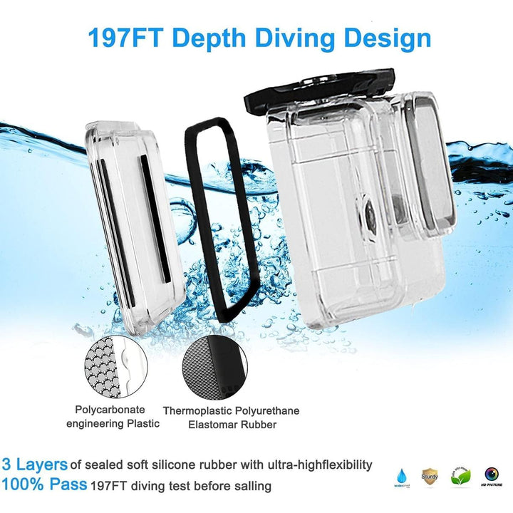AquaGuard GoPro Hero8 Case - Dive Ready Shell - DOKUTRONIX