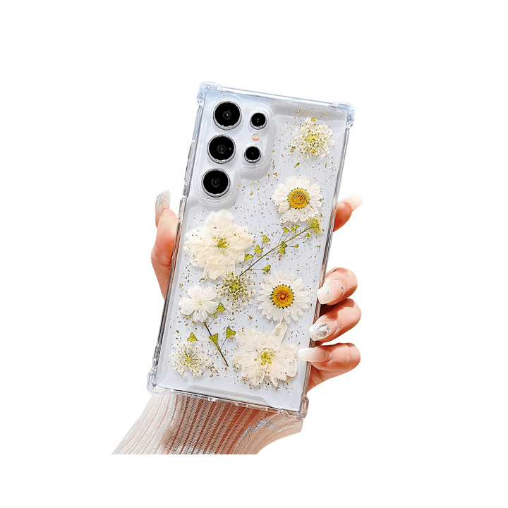 Floral Clear Case for Galaxy S24 Ultra - DOKUTRONIX