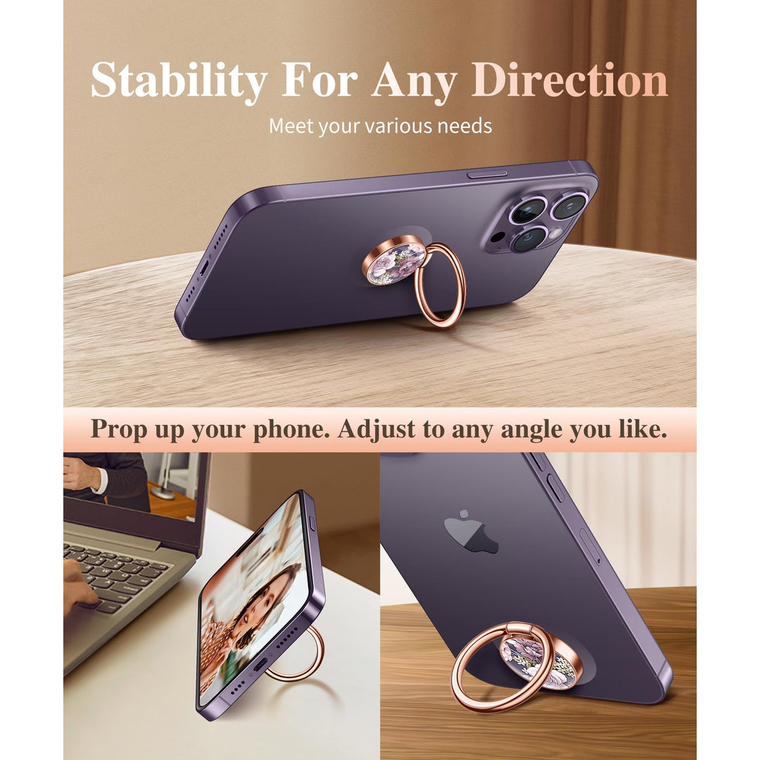 Floral Phone Ring Holder - GVIEWIN - DOKUTRONIX