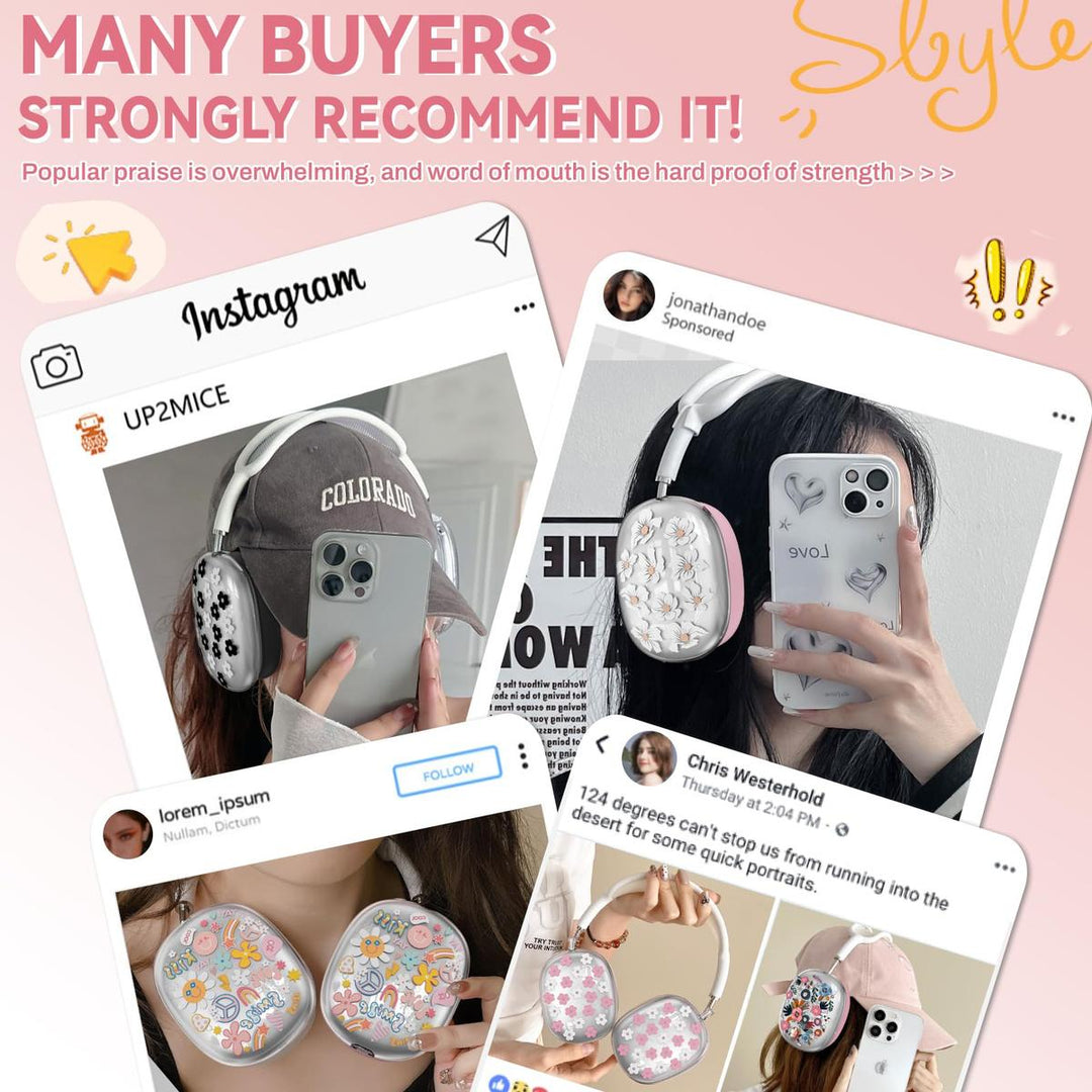 FlowerFlex AirPod Max Covers - DOKUTRONIX