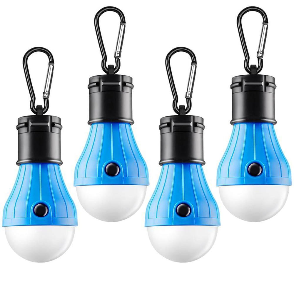 SkyGlow LED Tent Lanterns - 4-Pack Portable Lights - DOKUTRONIX
