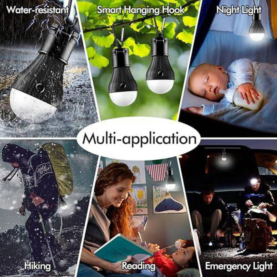 SkyGlow LED Tent Lanterns - 4-Pack Portable Lights - DOKUTRONIX