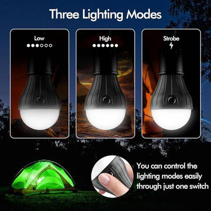 SkyGlow LED Tent Lanterns - 4-Pack Portable Lights - DOKUTRONIX
