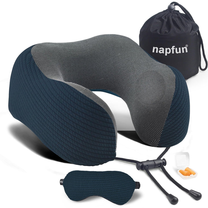 FlySnooze Memory Foam Neck Pillow - DOKUTRONIX