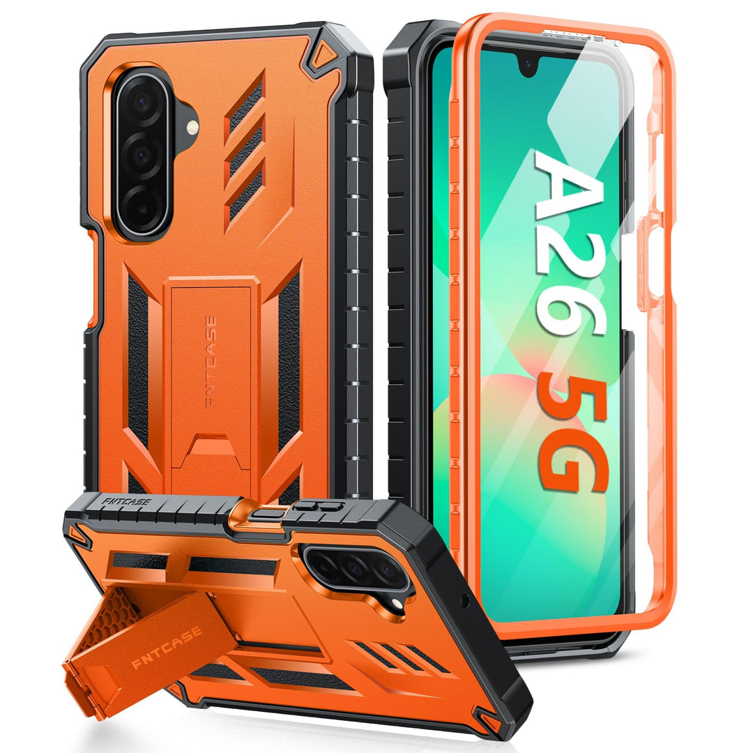 FNTCASE A26-5G Armor: Rugged Shockproof Kickstand Case - DOKUTRONIX