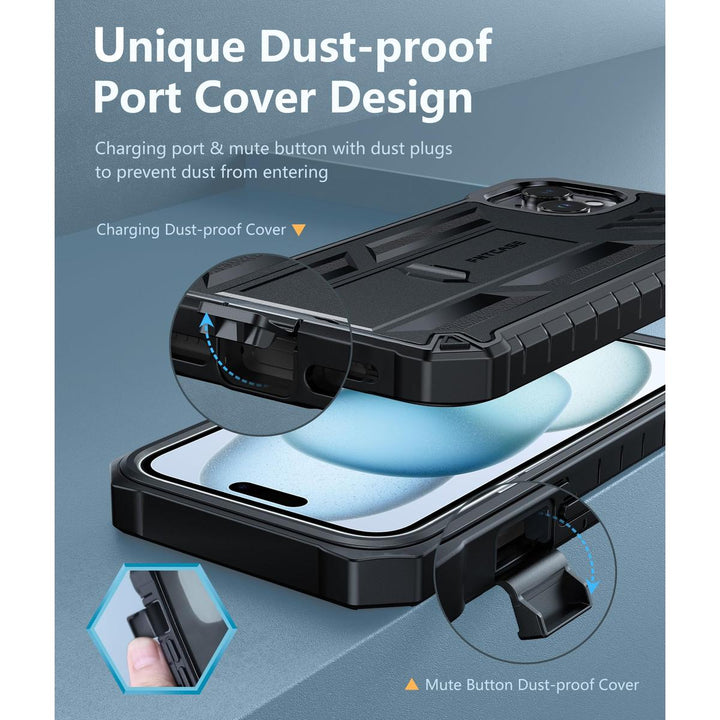 FNTCASE ArmorShield for iPhone 15 Plus - Rugged Protection - DOKUTRONIX