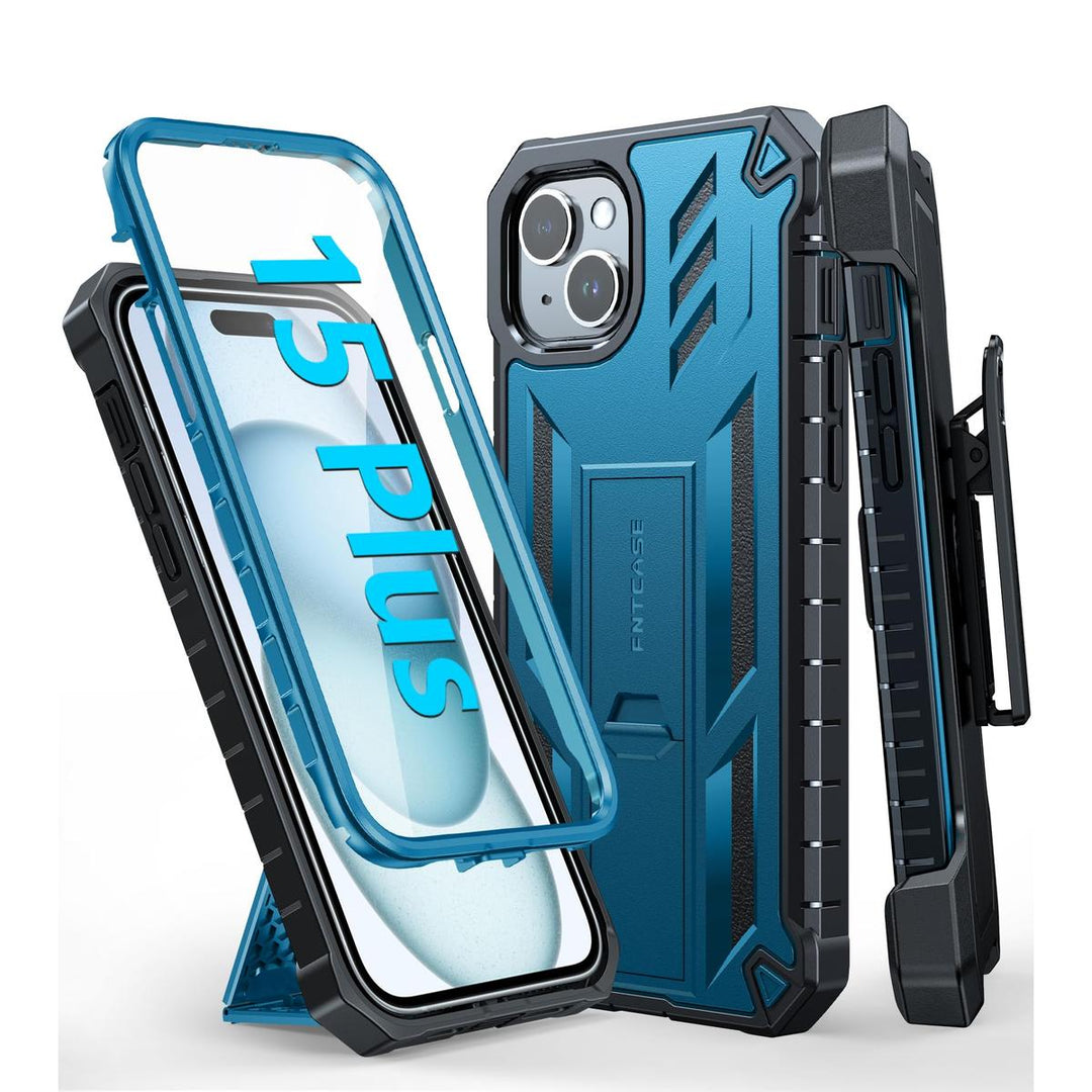 FNTCASE ArmorShield for iPhone 15 Plus - Rugged Protection - DOKUTRONIX