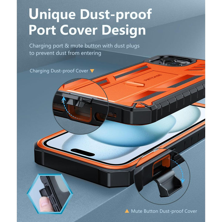 FNTCASE ArmorShield for iPhone 15 Plus - Rugged Protection - DOKUTRONIX