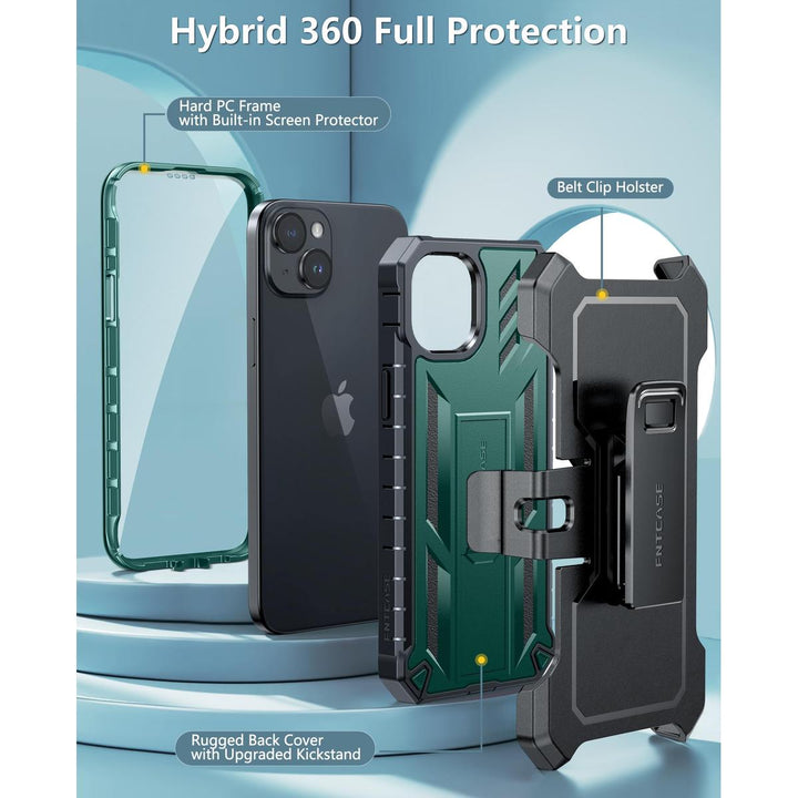 FNTCASE ArmorShield for iPhone 15 Plus - Rugged Protection - DOKUTRONIX