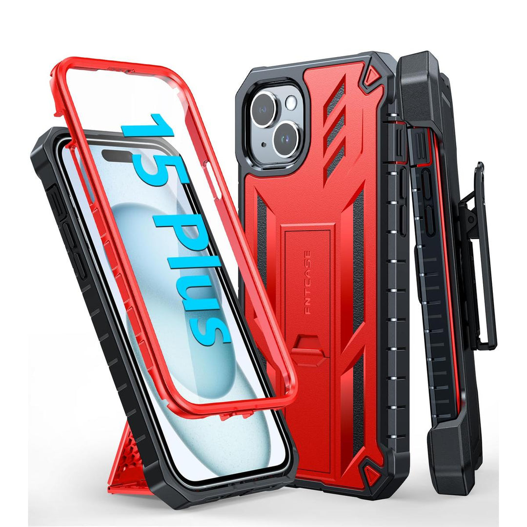 FNTCASE ArmorShield for iPhone 15 Plus - Rugged Protection - DOKUTRONIX