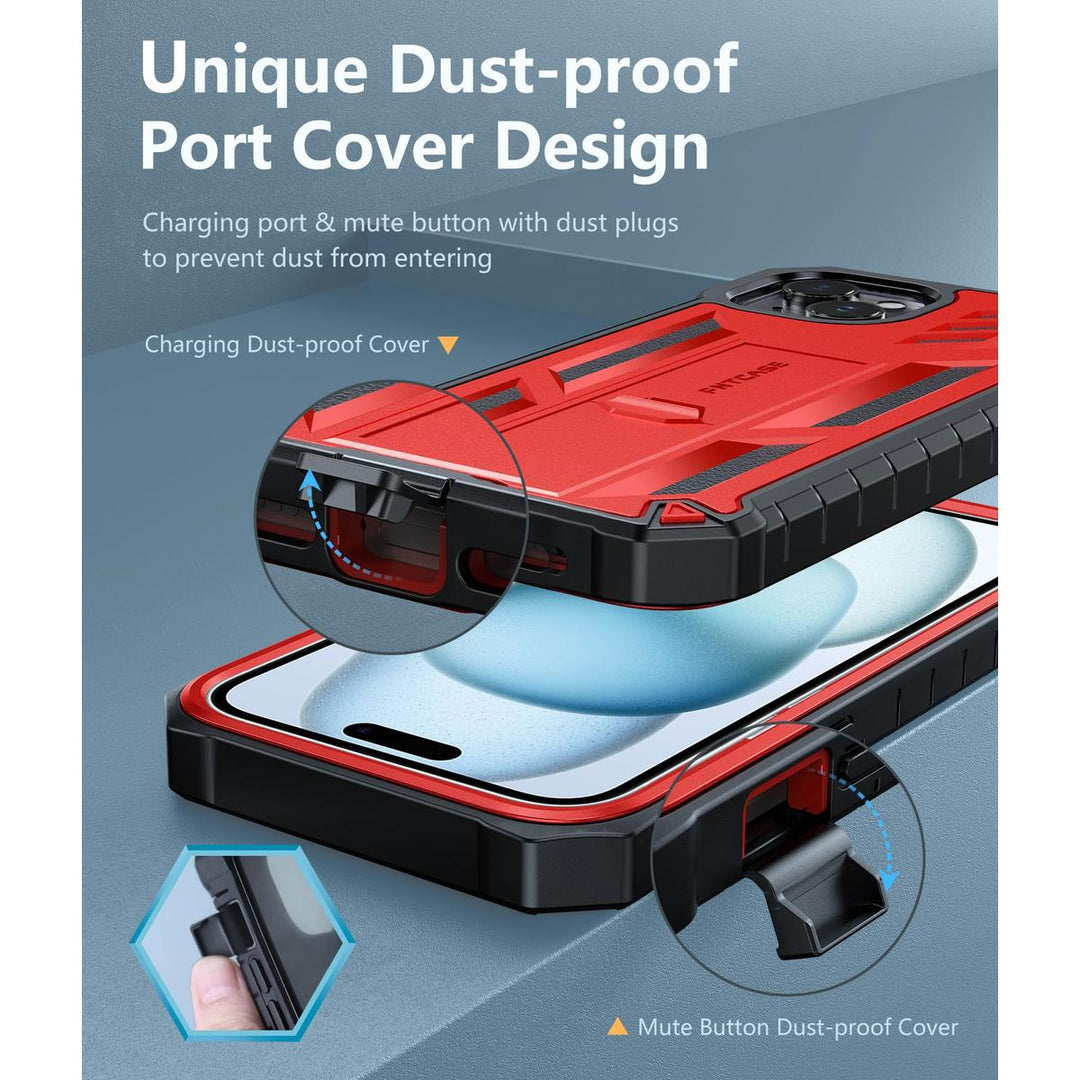 FNTCASE ArmorShield for iPhone 15 Plus - Rugged Protection - DOKUTRONIX