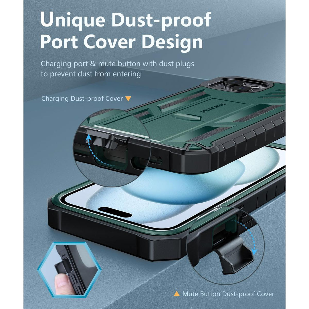 FNTCASE ArmorShield for iPhone 15 Plus - Rugged Protection - DOKUTRONIX