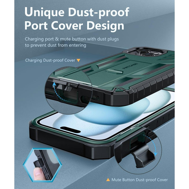 FNTCASE ArmorShield for iPhone 15 Plus - Rugged Protection - DOKUTRONIX
