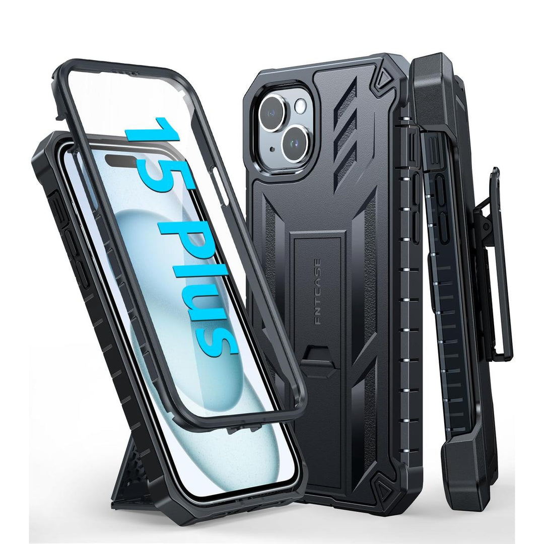 FNTCASE ArmorShield for iPhone 15 Plus - Rugged Protection - DOKUTRONIX