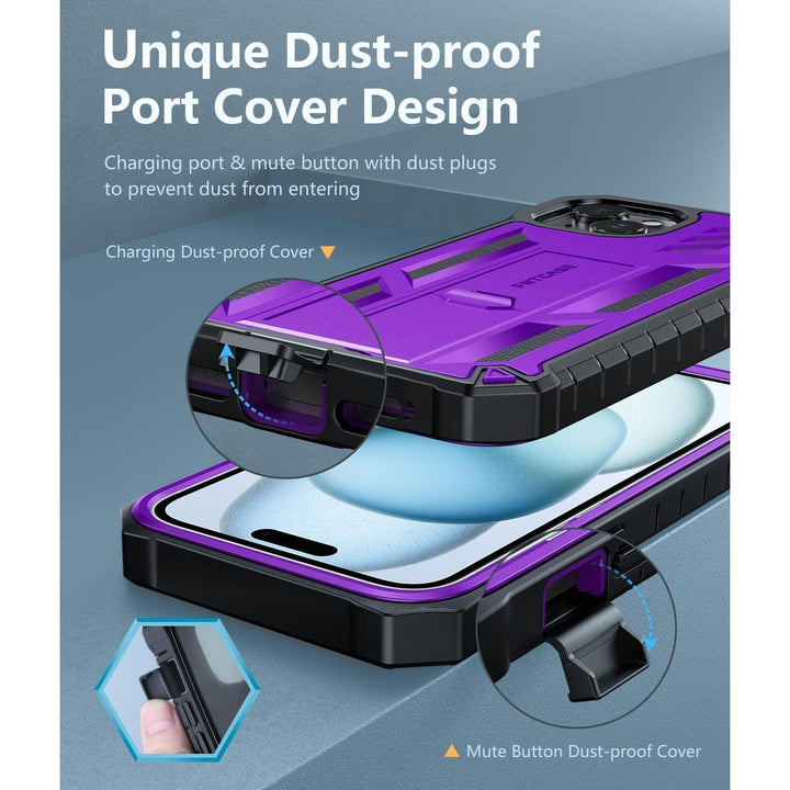 FNTCASE ArmorShield for iPhone 15 Plus - Rugged Protection - DOKUTRONIX