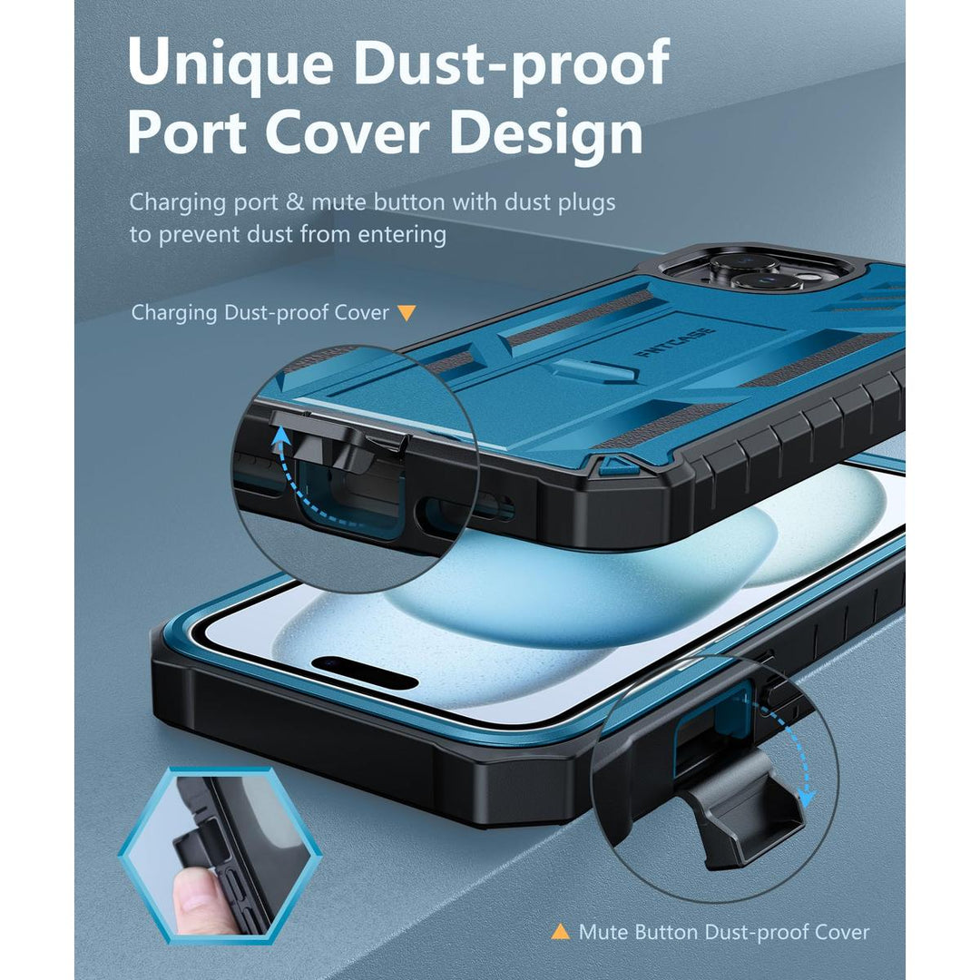 FNTCASE ArmorShield for iPhone 15 Plus - Rugged Protection - DOKUTRONIX