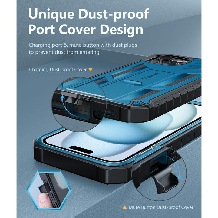 FNTCASE ArmorShield for iPhone 15 Plus - Rugged Protection - DOKUTRONIX