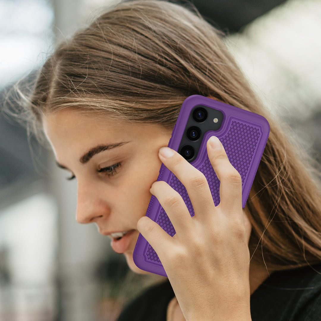 FNTCASE Rugged Shield for Galaxy S23 - Black Matte - DOKUTRONIX