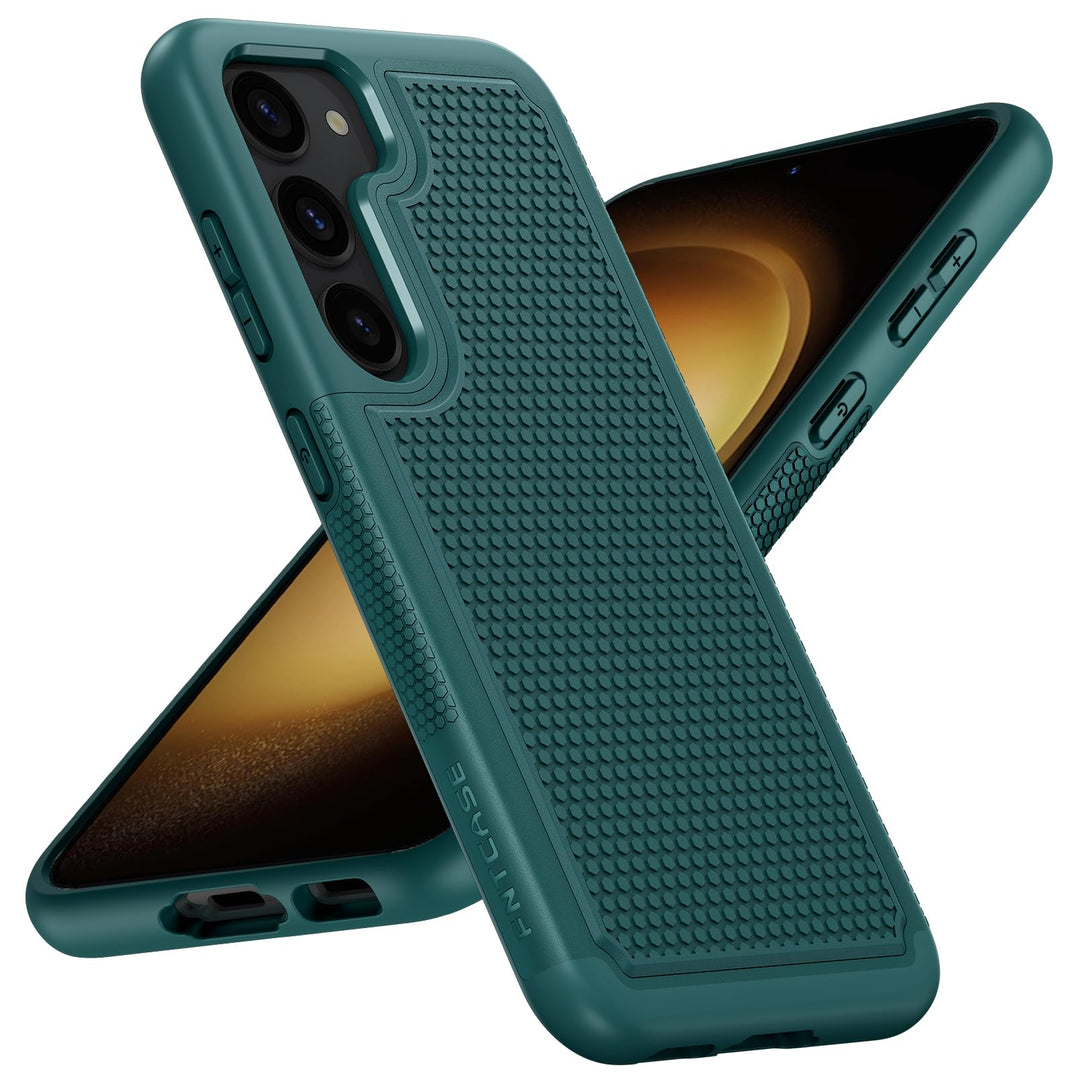 FNTCASE Rugged Shield for Galaxy S23 - Black Matte - DOKUTRONIX