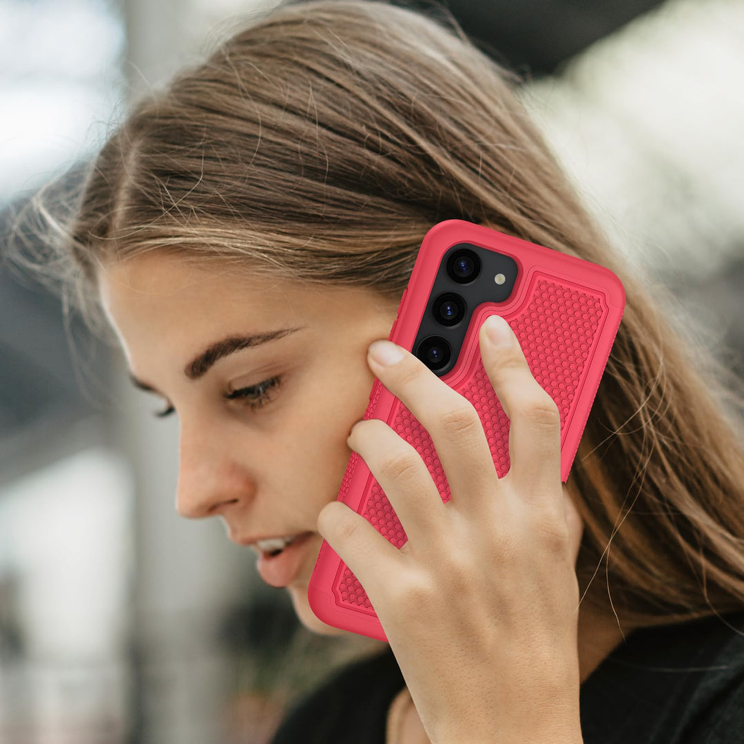 FNTCASE Rugged Shield for Galaxy S23 - Black Matte - DOKUTRONIX