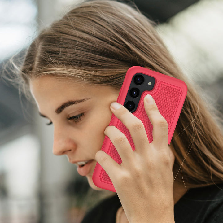 FNTCASE Rugged Shield for Galaxy S23 - Black Matte - DOKUTRONIX