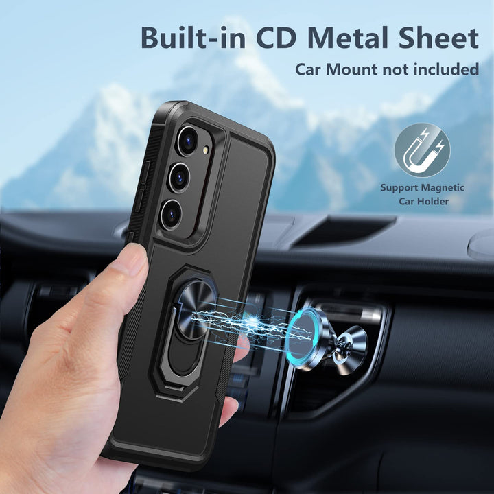 FNTCASE Rugged Shield for Galaxy S23 - Black Matte - DOKUTRONIX