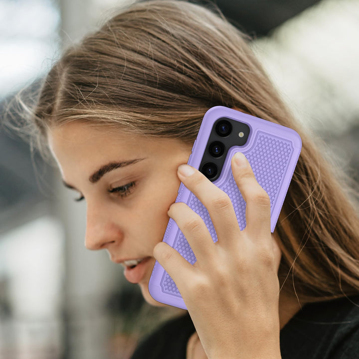 FNTCASE Rugged Shield for Galaxy S23 - Black Matte - DOKUTRONIX