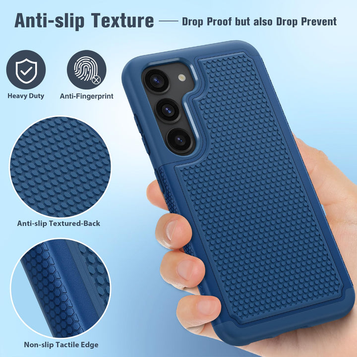 FNTCASE Rugged Shield for Galaxy S23 - Black Matte - DOKUTRONIX