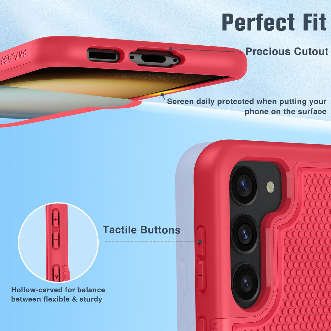 FNTCASE Rugged Shield for Galaxy S23 - Black Matte - DOKUTRONIX