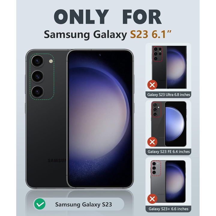 FNTCASE Rugged Shield for Galaxy S23 - Black Matte - DOKUTRONIX