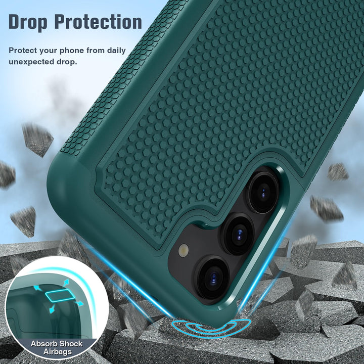 FNTCASE Rugged Shield for Galaxy S23 - Black Matte - DOKUTRONIX